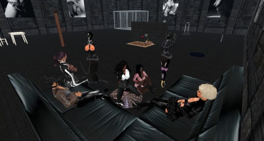 Enjoying a night in our new dungeon