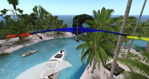 Dio flying a microlight