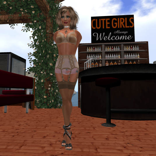 Angelique Maurer in fine vintage lingerie