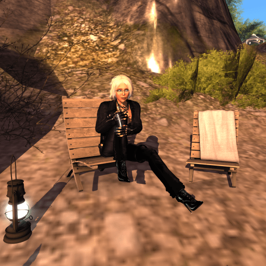 Diomita enjoying a lazy Sunday morning at "Dawn of Radiance"