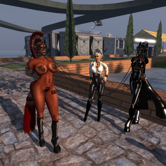 Diomita with ponies Dana and Jill