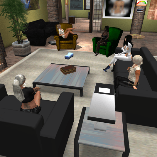 Sarah, Angelique, Argi, Mii and Dio chitchatting Sept 4th, 2014