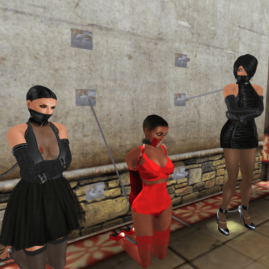 Enjoying bondage November: rona, slave Flo and Jenny