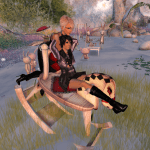 Jenny and I playing like kids at Baja Norte