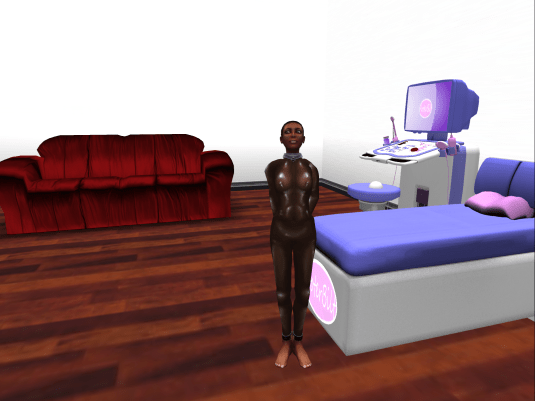 slave Florence in her training suit