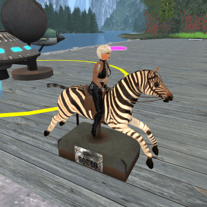 No pony around? Ride a Zebra!