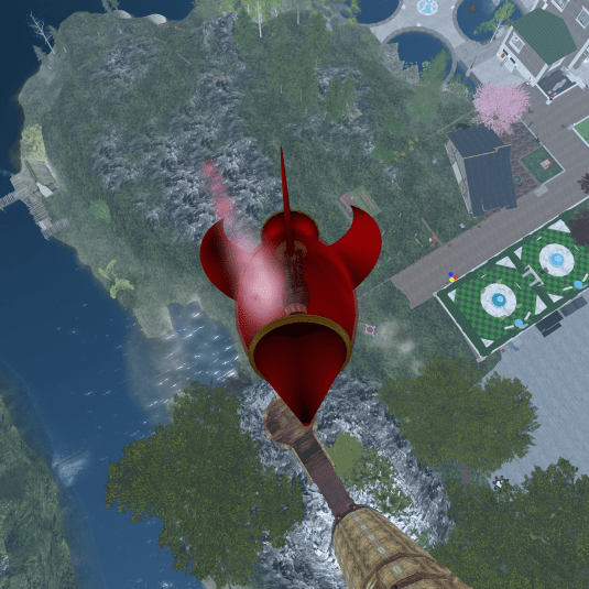 The rocket: the fast way up to the tower.