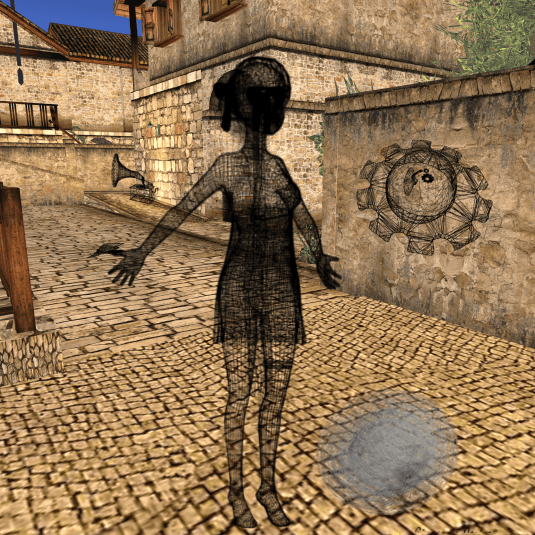 "LINE" exhibition permanent of Giovanna Cerise in the streets of Otium