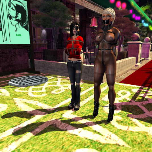 Diomita in selfbondage at silent bondage island with anonymous tied-up model