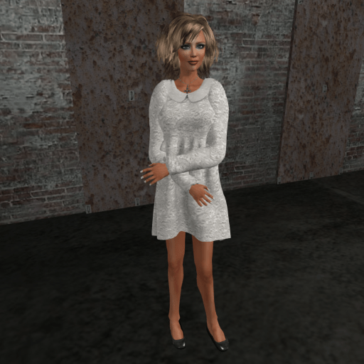 Doll Collar Long Sleeve Dress (Total innocence)