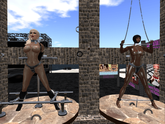 Sept 1st: Mii and sklavin tied up at Ropers playground