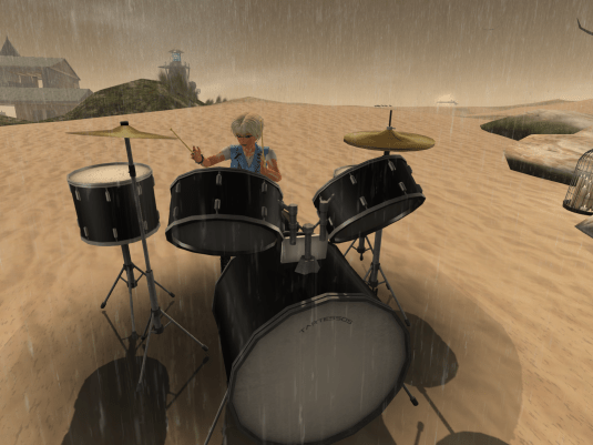 Sommergewitter - playing drums in the rain