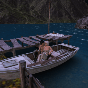 Diomita and Jenny cuddling at The Trace Too (1)