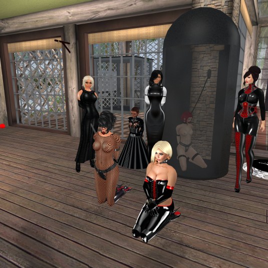 Diomita, sklavin Gebby, slave Flo, Jenny, Kitty, Nina and Dharma Ying (a friend of Kitty)