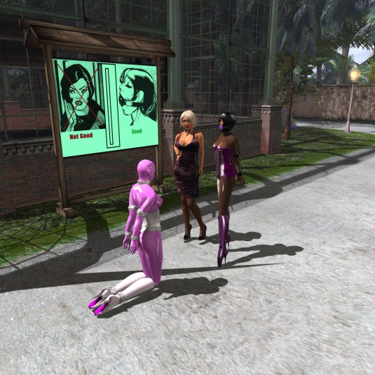 Jan 9th: With slave Nina and Jenny at Silent bondage island