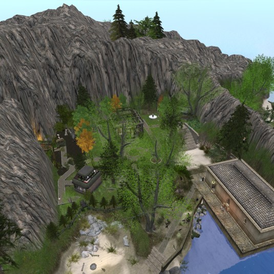 Feb 25th: "The Garden Conservatory and Spa" seen from above