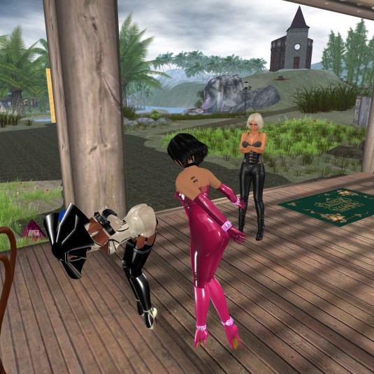 Feb 14th: slave Flo's last rezzday spanks delivered by Jenny