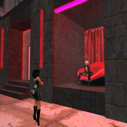 March 6th: Mistress Jenny exposing her property at red-light district