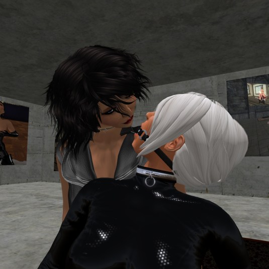 March 13th: Diomita embracing Mistress Jenny's spit