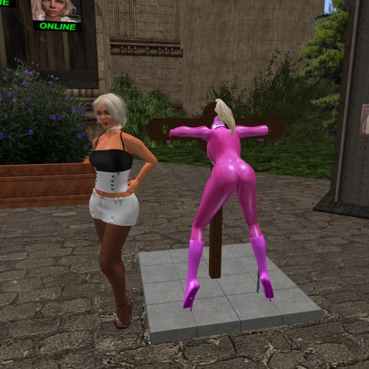 May 11th: Diomita with Euro bondage slut Adarra at Lochme