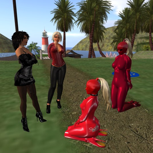 May 19th: Welcome number 8 - Kitty. (from left to right: Jenny, Diomita, number 8 (Kitty) and slave cecy)