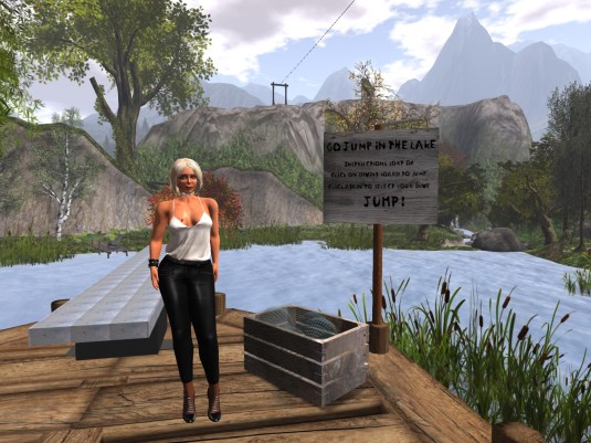 May 22nd - Diomita ready to try the jumping board at Alki