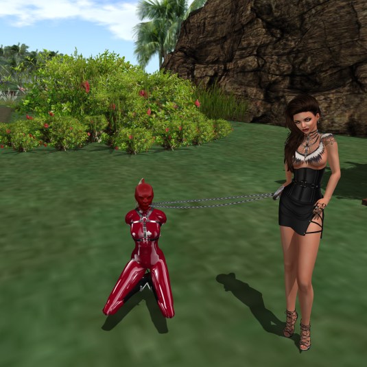 May 29th: Tyra and Virgo (the hooded one at her feet) visiting