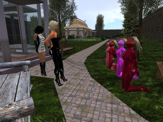 June 6th: Diomita and Jenny with the slaves at Lochme Tower