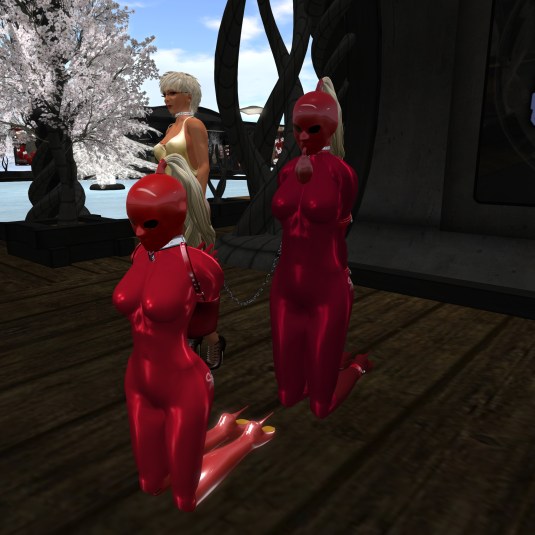 June 29th: Diomita with slave cecy and slave Flo at Mesmerize Dungeon