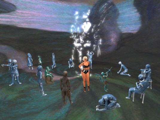 August 14th: Diomita as living art in Silas Merlin's installation