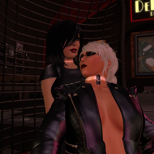 Sept 1st - Mistress Jenny and Diomita chilling at Club DeLust
