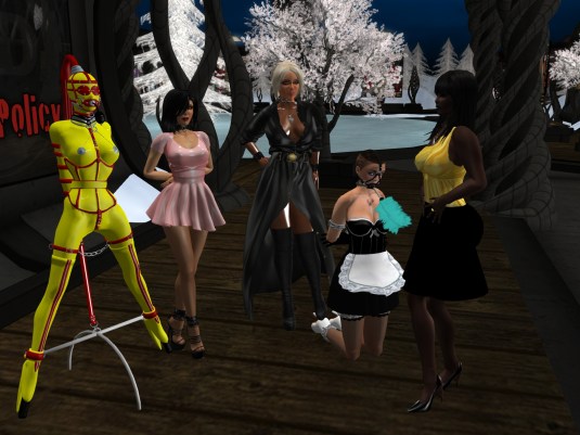 October 31st at MD: gord doll slave Flo, Jenny, Mistress Diomita, slave maid cecy and Argi