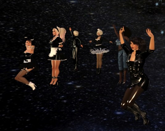 November 9th at Duet: slave cecy, slavin C, Diomita, Kitty, Argi and Mistress Jenny