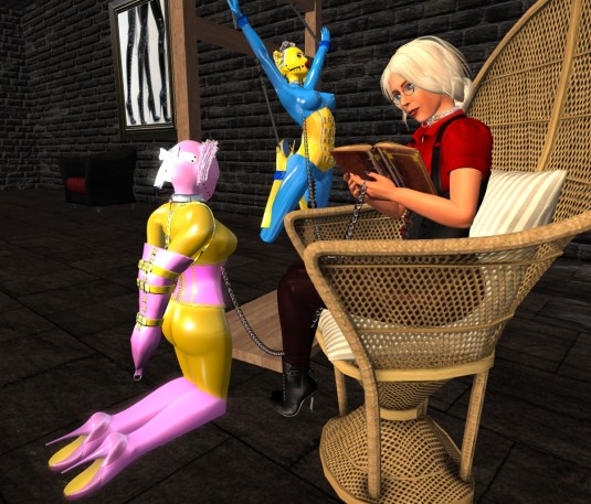 Jan 16th: Diomita at home with slave Flo and slave cecy