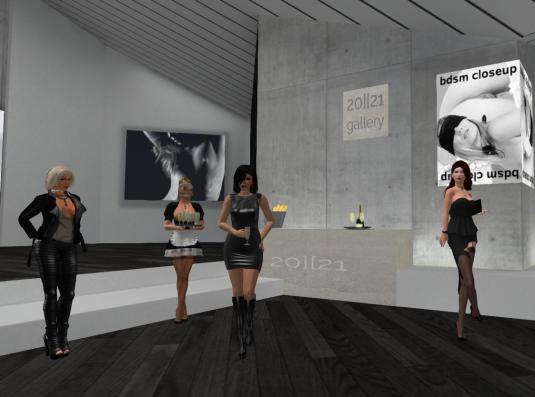February 6th - opening of "bdsm closeup" at gallery 20][21: Diomita, Angelique, Mistress Jenny and Lady Barbara